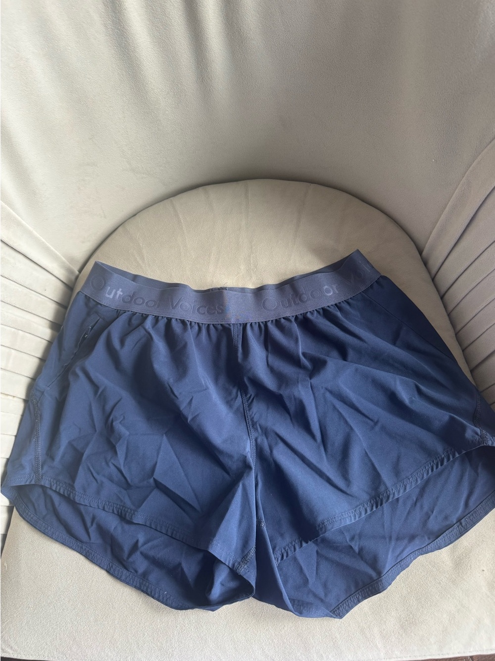 Outdoor Voices Navy Blue relay 3” Shorts